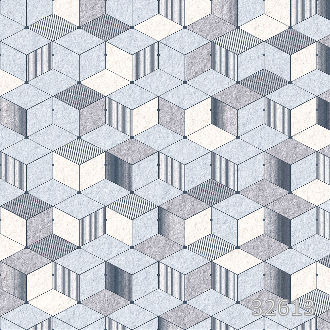 Cubes blue