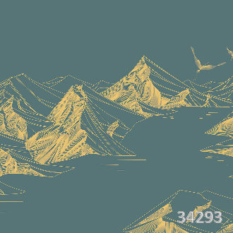 Mountains green