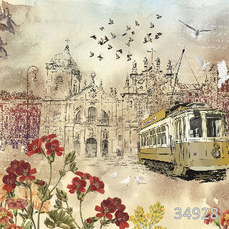 Street with tram